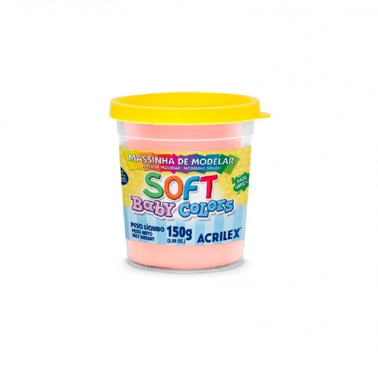 MASSA P/ MODELAR 150GR SOFT BABY COLORS SAMAO BEBE - Imagem: 1