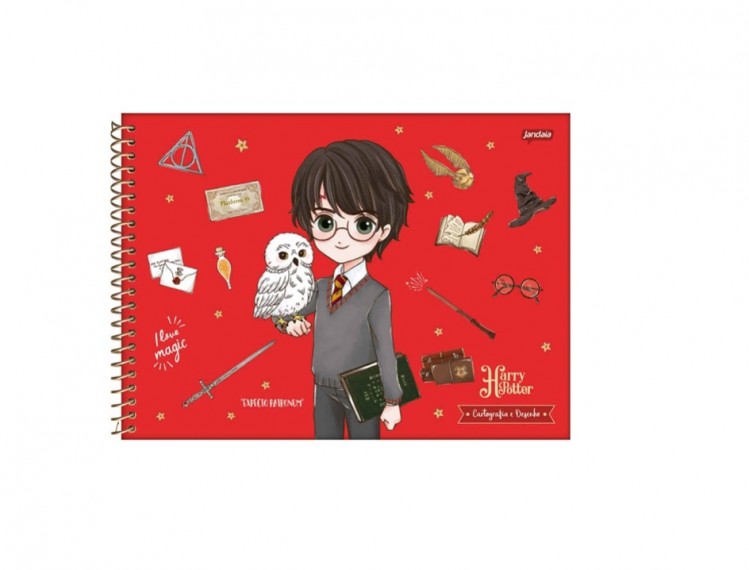 CADERNO DE DESENHO HARRY POTER 80 FLS - Imagem: 3