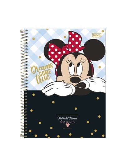 CADERNO 10MT MINNIE MOUSE SWEET AS CAN 160 FOLHAS - Imagem: 4