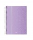 CADERNO 10MT DOTS E SPOTS 160FLS LILÁS - Imagem: 1