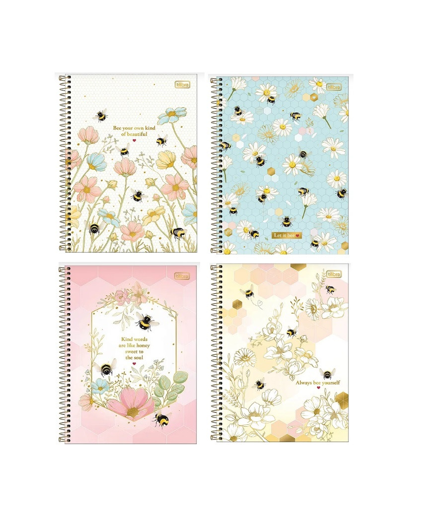 CADERNO 10 MT HONEY BEE 160 FLS
