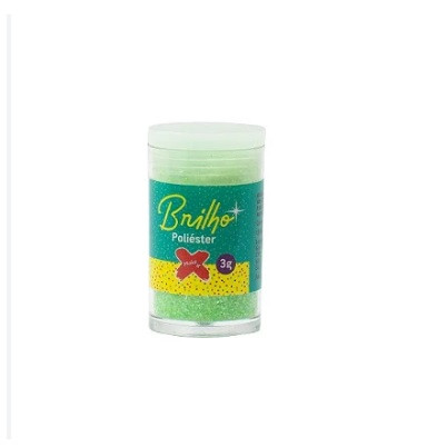 GLITTER BRILHO POLIESTER 3G VERDE NEON