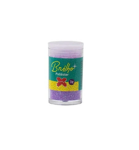 GLITTER BRILHO POLIESTER 3G LILAS NEON