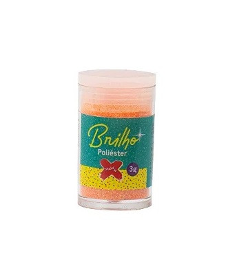 GLITTER BRILHO POLIESTER 3G LARANJA NEON