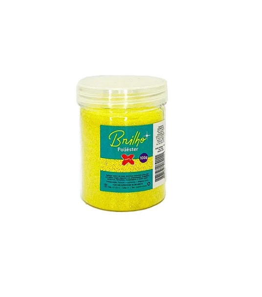 GLITTER BRILHO POLIESTER 3G AMARELO NEON