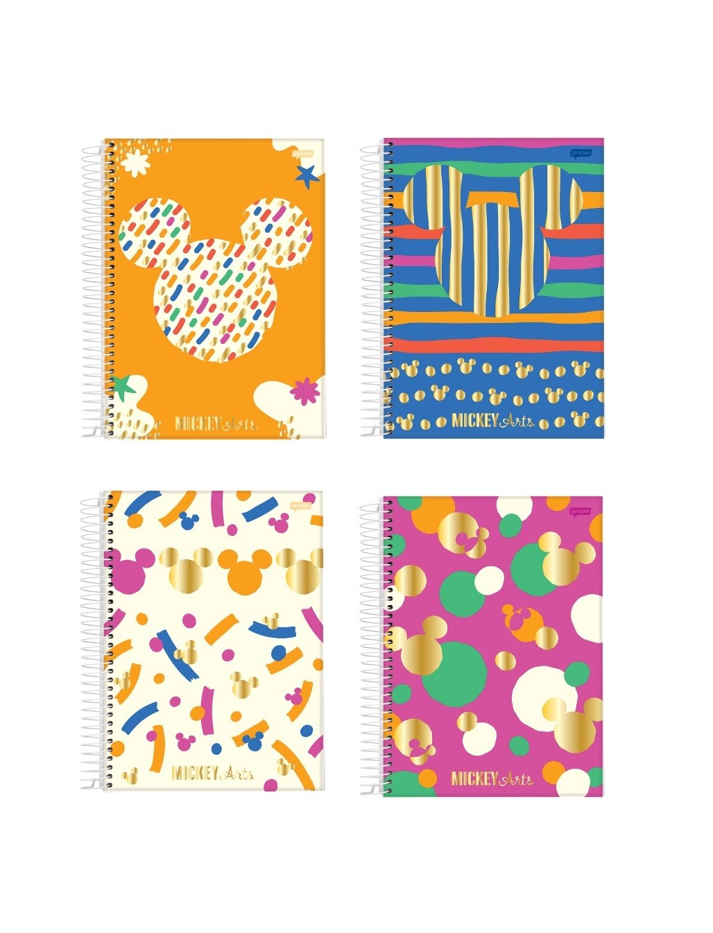 CADERNO 10MT MICKEY ARTS 160FLS