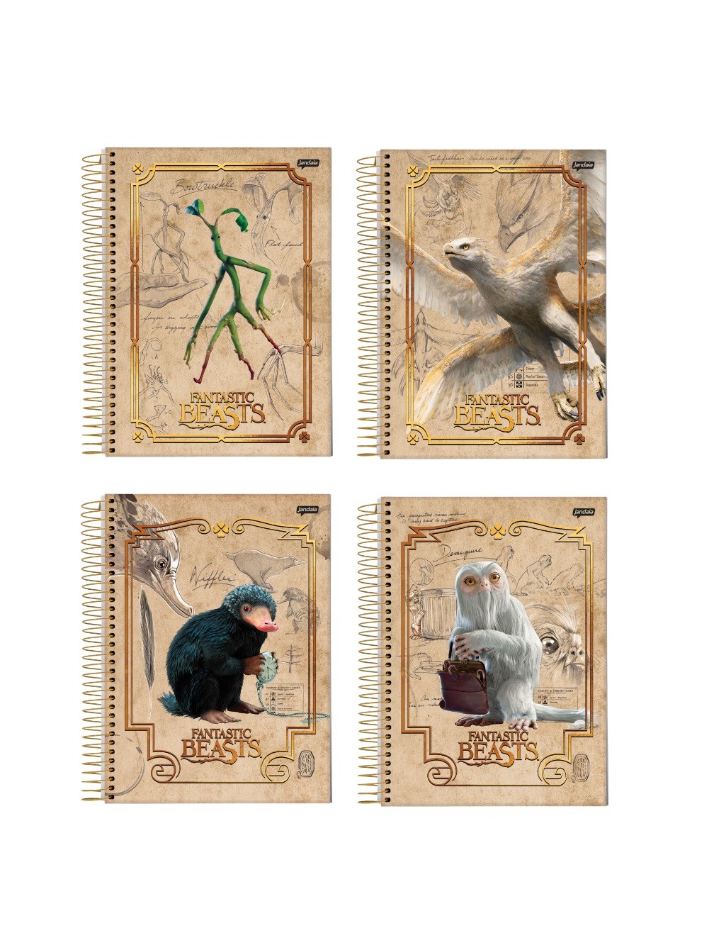 CADERNO 10MT ANIMAIS FANTASTICOS 160FLS