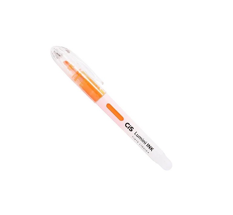 MARCADOR DE TEXTO LUMINI INK CIS LARANJA