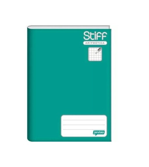 CADERNO BROCHURAO C.D. QUADRICULADO STIFF VERDE
