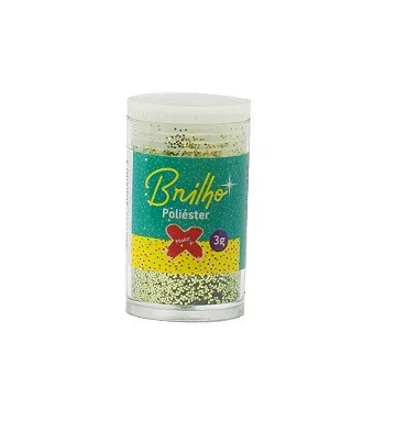 GLITTER BRILHO POLIESTER 3G VERDE CLARO