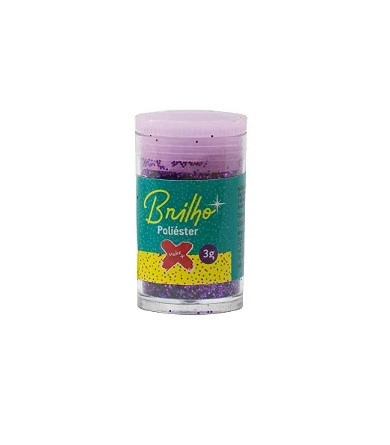 GLITTER BRILHO POLIESTER 3G ROXO