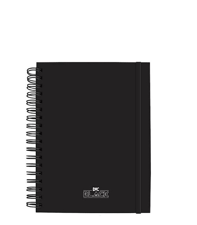 CADERNO 10 MATÉRIAS SMART ALL BLACK 80 FOLHAS