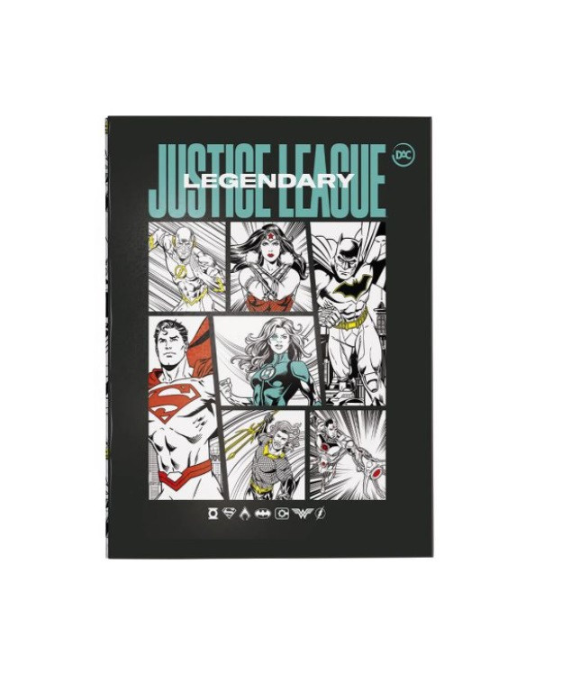 PASTA CATÁLOGO C/10 PLASTICO LIGA DA JUSTICA