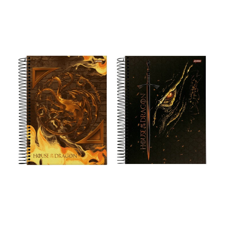 CADERNO 15MT HOUSE OF THE DRAGON 240 FLS