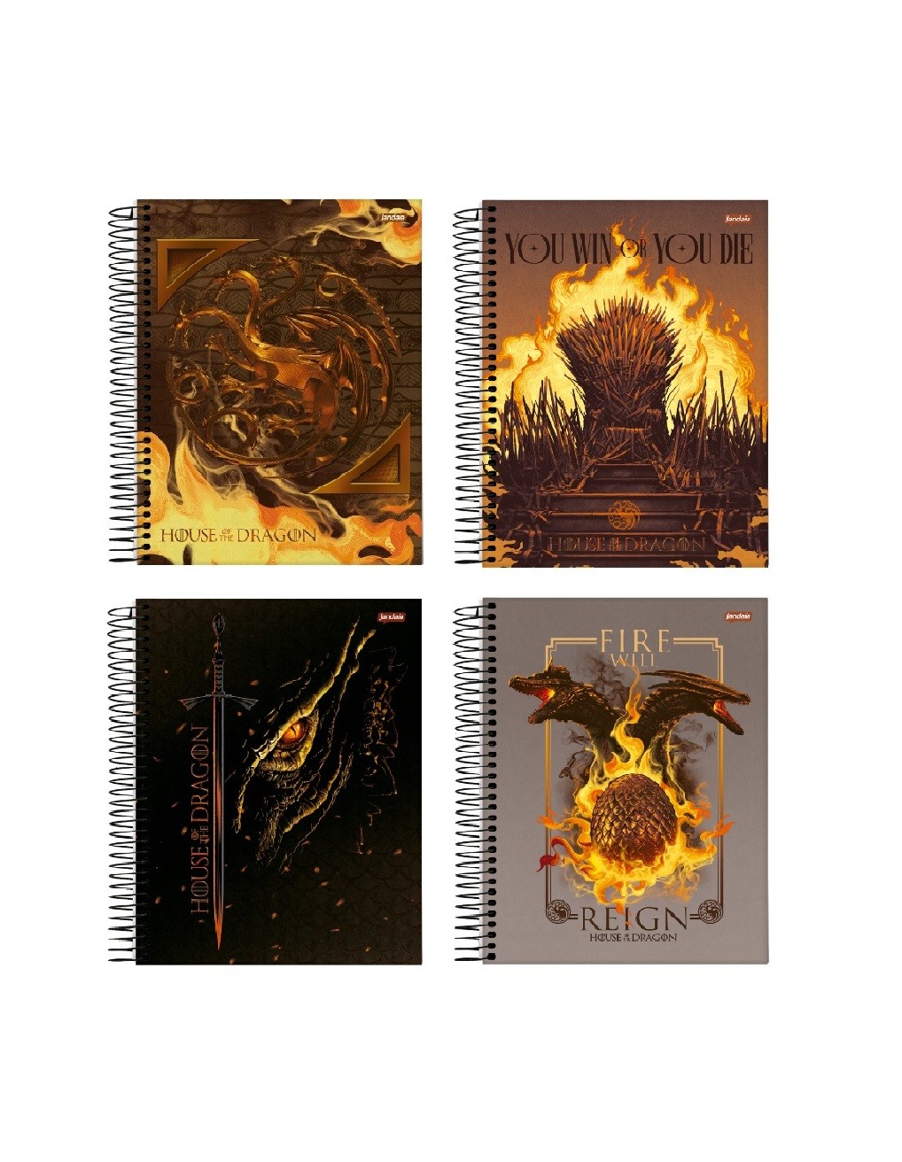CADERNO 1MT HOUSE OF THE DRAGON 80 FLS