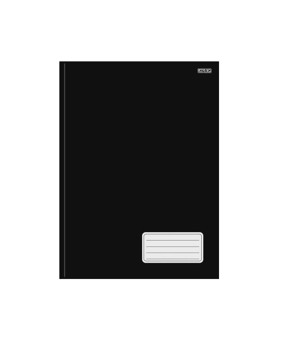 CADERNO 1/4 C.D. COST KBOM 48 FLS PRETO