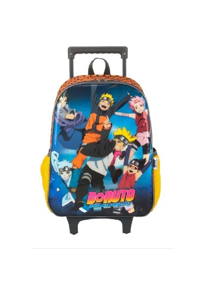 MOCHILA C/ ROD. BORUTO LARANJA