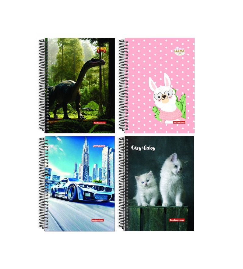 CADERNO ESP. QUADRICULADO 1/4 PANAMERICANA 96 FLS