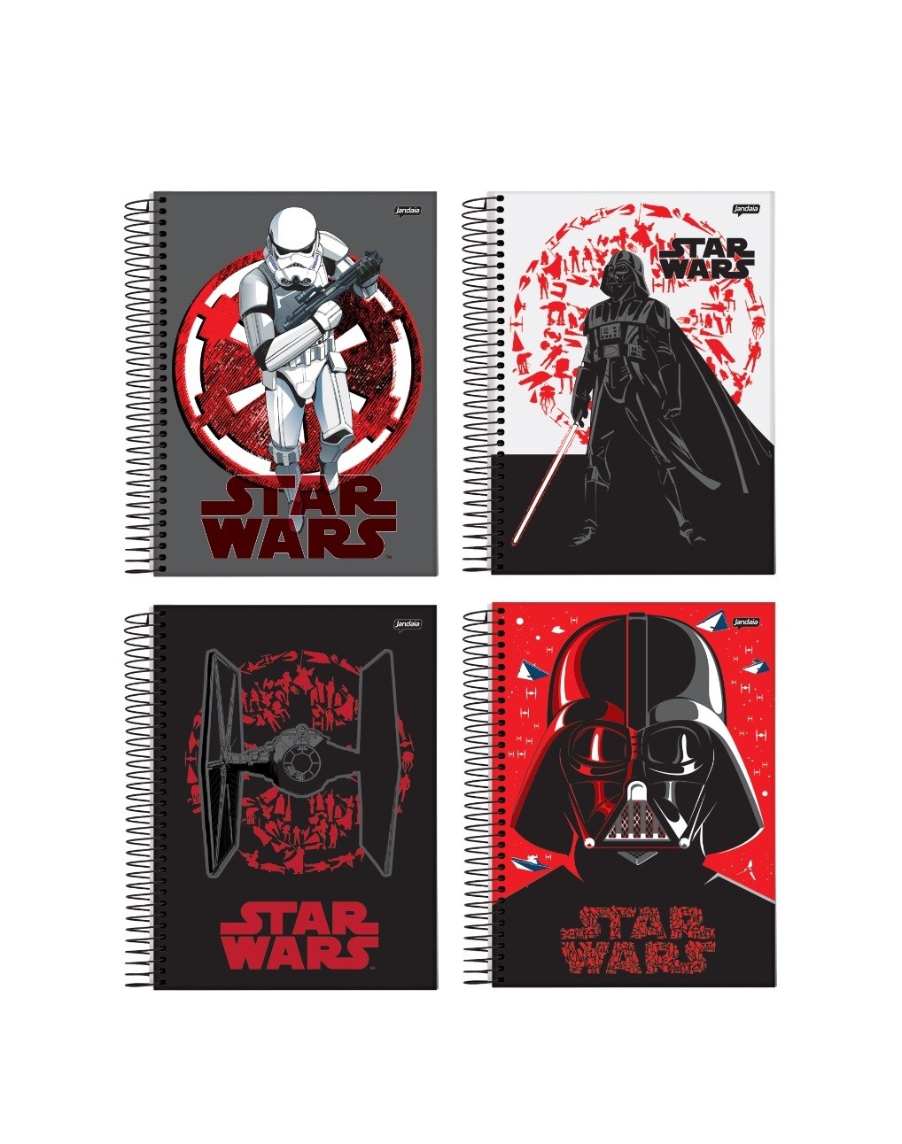 CADERNO 1MT STAR WARS 80FLS