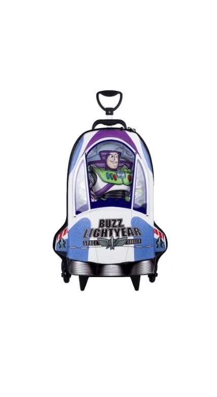 MOCHILA C/ ROD. EM E.V.A TOY STORY BUZZ NAVE
