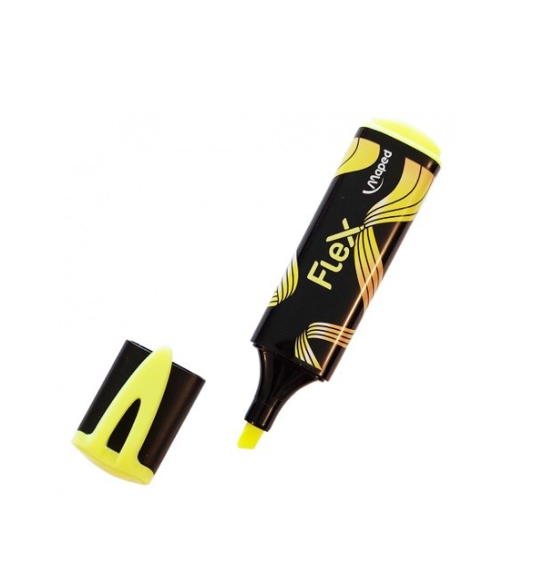 MARCADOR DE TEXTO FLEX AMARELO