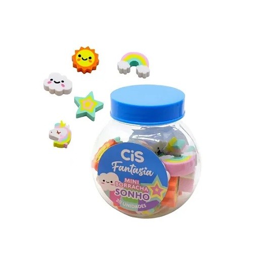BORRACHA CIS MINI FANTASIA POTE C/20 SONHO
