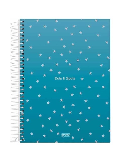CADERNO 10MT DOTS E SPOTS 160FLS AZUL