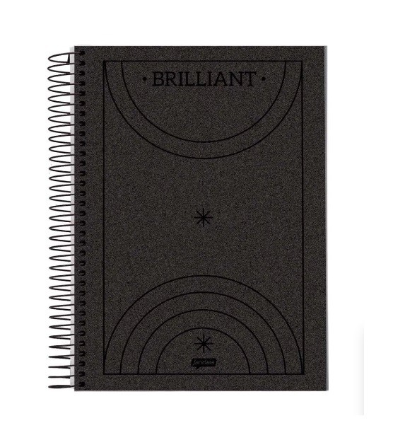 CADERNO 10MT STAR 160 FLS PRETO