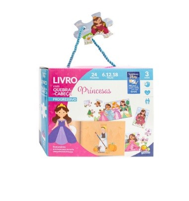 LIVRO COM QUEBRA-CABEÇA TODOLIVRO PRINCEAS