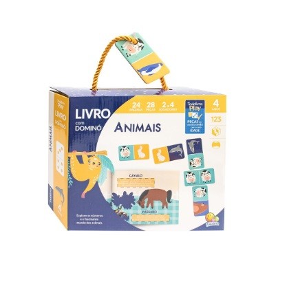 LIVRO COM DOMINÓ ANIMAIS
