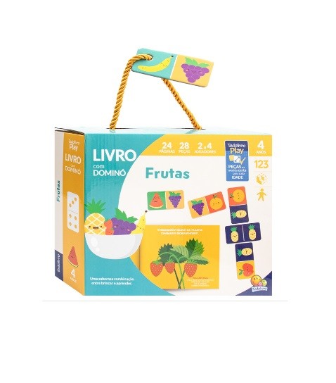 LIVRO COM DOMINÓ FRUTAS