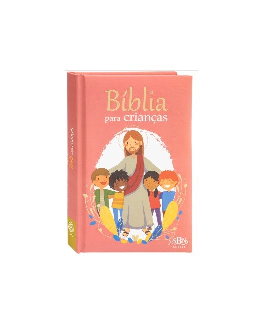 LIVRO BÍBLIA PARA CRIANÇAS ROSA