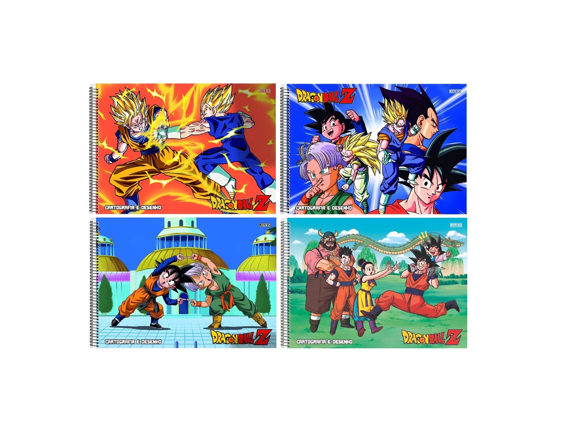 CADERNO DE DESENHO C.D. DRAGON BALL Z 60FLS 2024
