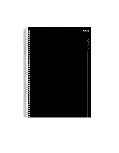 CADERNO 10MT COLORS 160 FLS 2024 PRETO