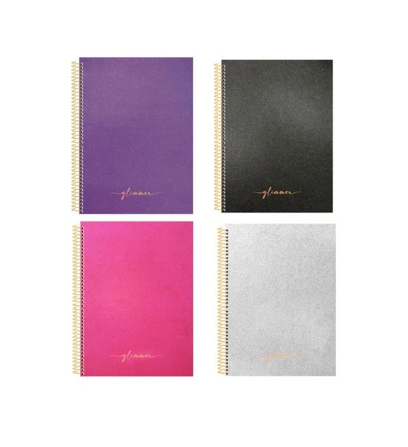 CADERNO COLEGIAL 10MT GLIMMER 160 FLS