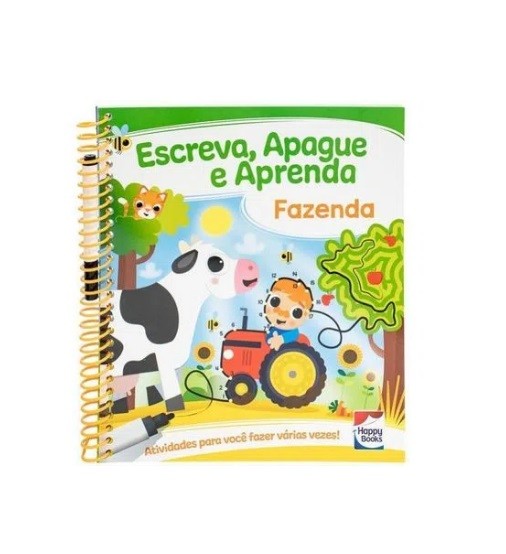 LIVRO ESCREVA, APAGUE E APRENDA FAZENDA