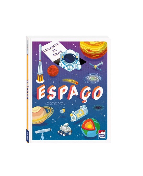 LIVRO LEVANTE E  DESCUBRA  ESPAÇO