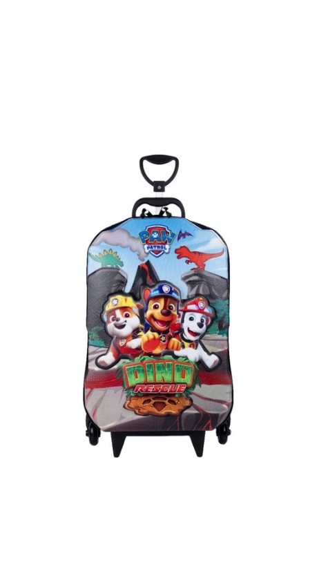 MOCHILA C/ ROD. EM E.V.A PAW PATROL DINO