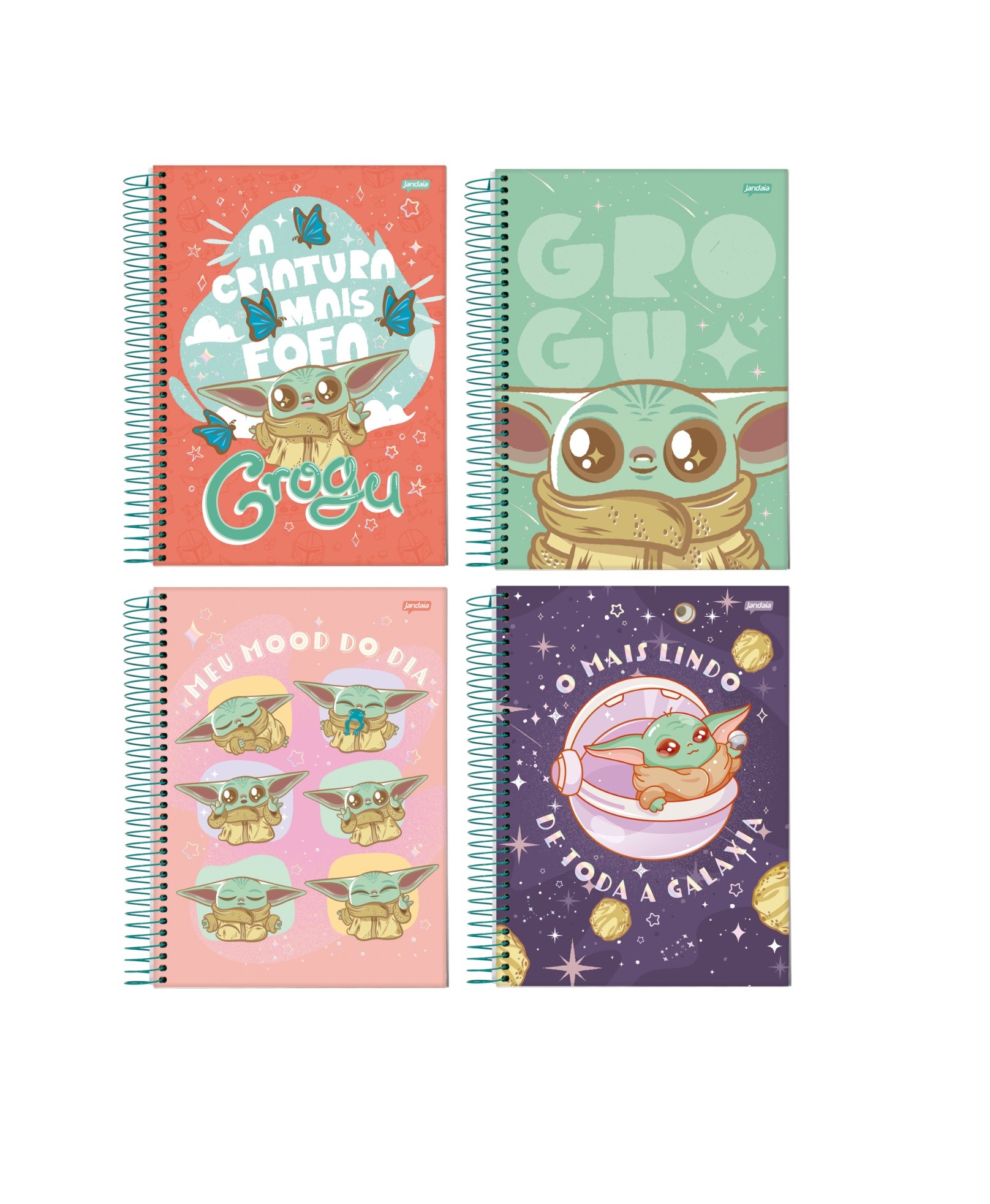 CADERNO 1MT MANDALORIAN GROGU 80 FLS