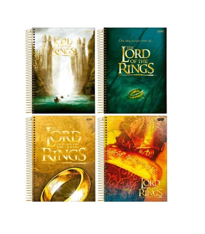 CADERNO 1MT THE LORD OF THE RINGS 80FLS
