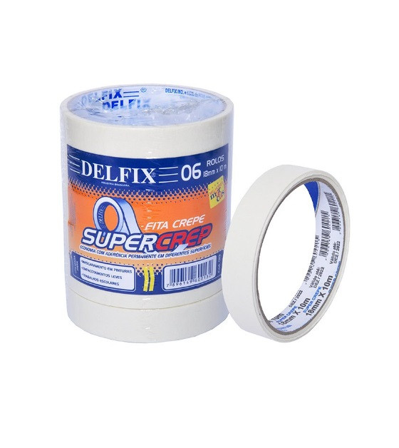 FITA CREPE 18MMX10M DELFIX