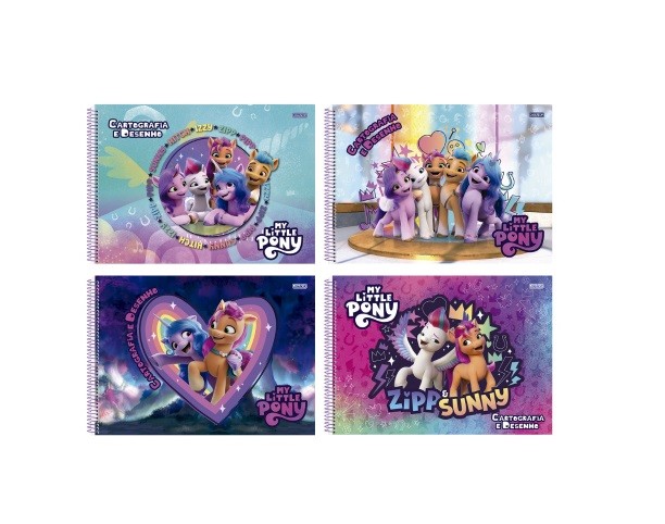 CADERNO DE DESENHO C.D MY LITTLE PONY 60 FLS