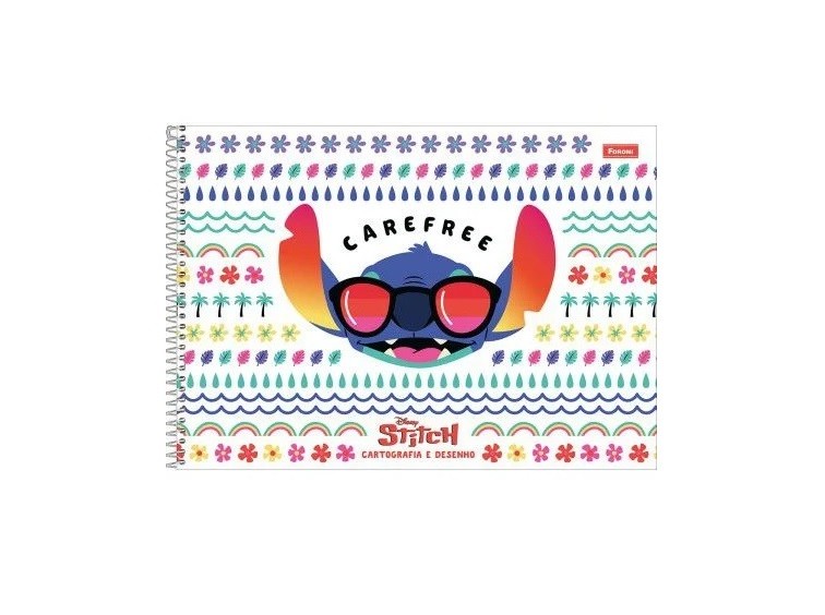 CADERNO DE DESENHO STITCH 80 FLS