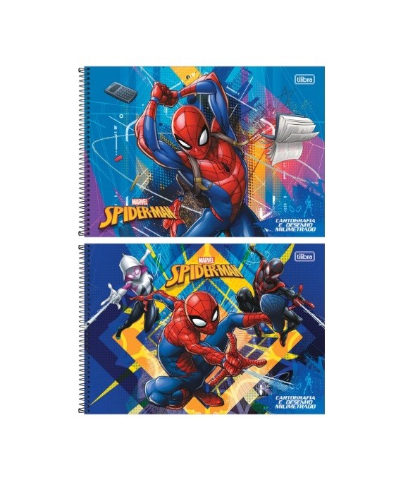 CADERNO DE DESENHO HOMEM ARANHA 80FLS