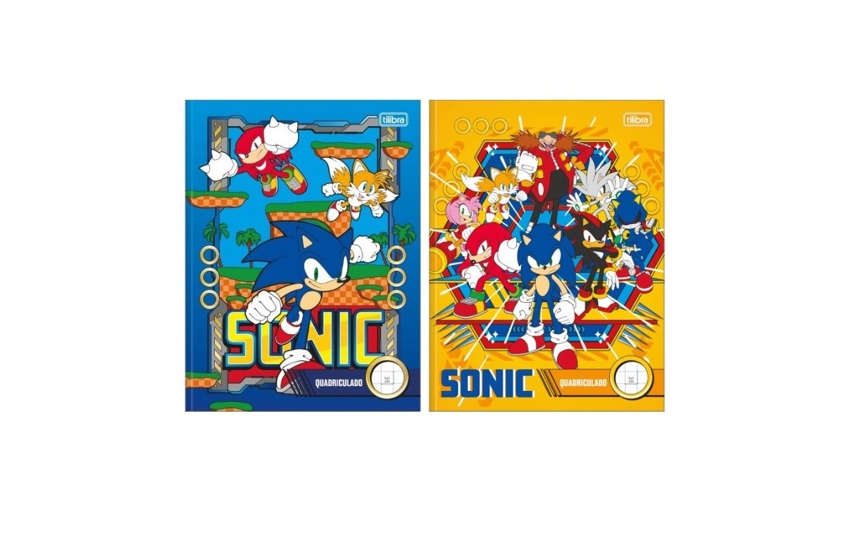 CADERNO BROCHURA C.D QUADRICULADO 1X1 SONIC 40FLS