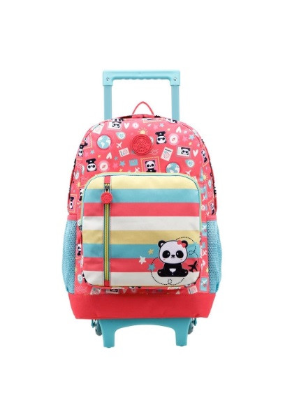 MOCHILA C/ ROD. COLLEGE PANDA