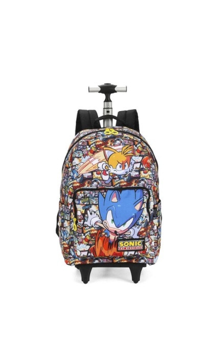 MOCHILA C/ ROD. E ALÇA SONIC MC46962SO LARANJA