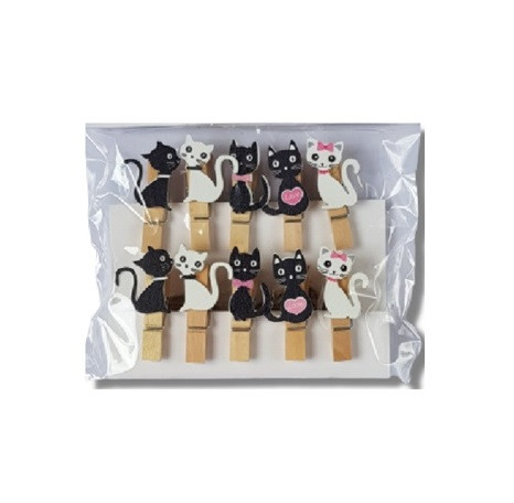 MINI PRENDEDOR MADEIRA DECORADO MOURE JAR