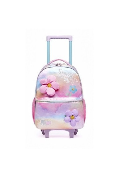 MOCHILA C/ ROD. PACK ME SMILE FLORES