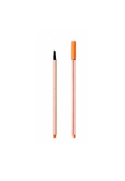 CANETA MICROLINE 0,4MM COMPACTOR LARANJA